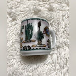 Vintage 1990's KWC made in China Desert Cactus Flowers Coffee Mug